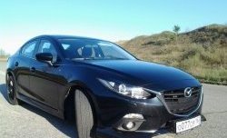 Клыки на передний бампер Style Mazda 3/Axela BM дорестайлинг седан (2013-2016)