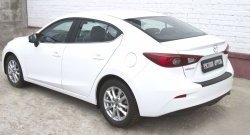 969 р. Накладка на задний бампер RA  Mazda 3/Axela  BM (2013-2016) дорестайлинг седан  с доставкой в г. Йошкар-Ола. Увеличить фотографию 4