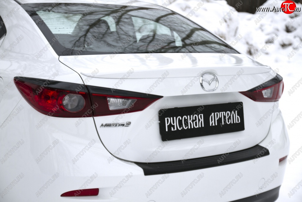 979 р. Реснички на фонари RA  Mazda 3/Axela  BM (2013-2016) дорестайлинг седан (Неокрашенные)  с доставкой в г. Йошкар-Ола