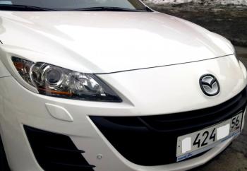 1 859 р. Реснички на фары MV-Tuning Mazda 3/Axela BL дорестайлинг седан (2009-2011) (Неокрашенные)  с доставкой в г. Йошкар-Ола. Увеличить фотографию 4