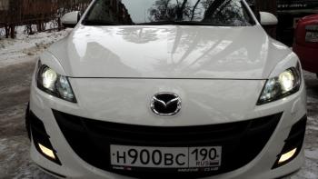 1 859 р. Реснички на фары MV-Tuning Mazda 3/Axela BL дорестайлинг седан (2009-2011) (Неокрашенные)  с доставкой в г. Йошкар-Ола. Увеличить фотографию 5