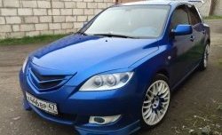 689 р. Реснички на фары Лодочки Mazda 3/Axela BK дорестайлинг, хэтчбэк (2003-2006) (Неокрашенные)  с доставкой в г. Йошкар-Ола. Увеличить фотографию 4