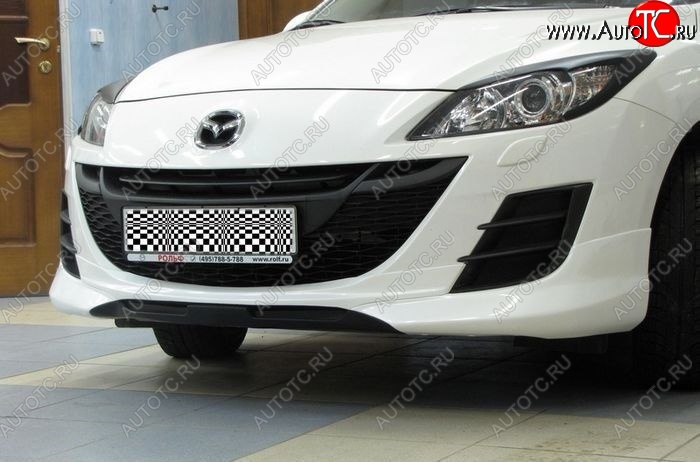 1 049 р. Реснички на фары LENZDESIGN Mazda 3/Axela BL дорестайлинг седан (2009-2011) (Неокрашенные)  с доставкой в г. Йошкар-Ола