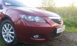 689 р. Реснички на фары Style (длинные) Mazda 3/Axela BK дорестайлинг седан (2003-2006) (Неокрашенные)  с доставкой в г. Йошкар-Ола. Увеличить фотографию 4