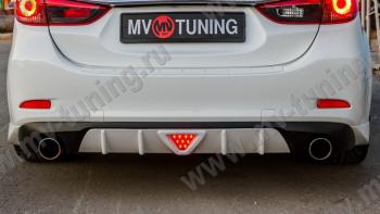 2 499 р. Стоп сигнал LED F1  Mazda 6  GJ (2012-2018) дорестайлинг седан, 1-ый рестайлинг седан (Красный)  с доставкой в г. Йошкар-Ола. Увеличить фотографию 2