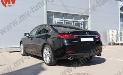 5 199 р. Лип спойлер Boomer Design Mazda 6 GJ 1-ый рестайлинг седан (2015-2018) (Неокрашенный)  с доставкой в г. Йошкар-Ола. Увеличить фотографию 3