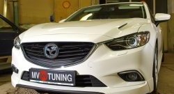 47 899 р. Капот пластиковый (с прорезаными жабрами) SkyActivSport MV-Tuning Mazda 6 GJ 2-ой рестайлинг седан (2018-2024) (Неокрашенный)  с доставкой в г. Йошкар-Ола. Увеличить фотографию 6