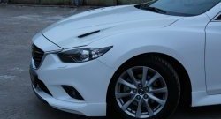 47 899 р. Капот пластиковый (с прорезаными жабрами) SkyActivSport MV-Tuning Mazda 6 GJ 2-ой рестайлинг седан (2018-2024) (Неокрашенный)  с доставкой в г. Йошкар-Ола. Увеличить фотографию 9