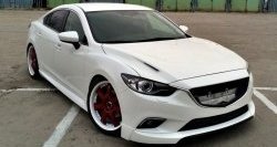 47 899 р. Капот пластиковый (с прорезаными жабрами) SkyActivSport MV-Tuning Mazda 6 GJ 2-ой рестайлинг седан (2018-2024) (Неокрашенный)  с доставкой в г. Йошкар-Ола. Увеличить фотографию 5