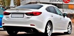 5 499 р. Накладки на задний бампер SkyActivSport  Mazda 6  GJ (2012-2015) дорестайлинг седан (Неокрашенная)  с доставкой в г. Йошкар-Ола. Увеличить фотографию 3