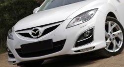 579 р. Реснички на фары RA Mazda 6 GH дорестайлинг лифтбэк (2007-2010) (Неокрашенные)  с доставкой в г. Йошкар-Ола. Увеличить фотографию 2