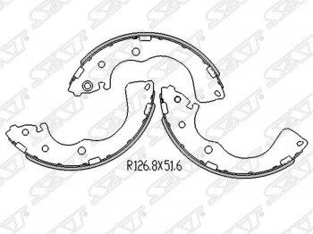 Колодки тормозные SAT (задние) Mazda (Мазда) MPV (МПВ)  LW (1999-2006) LW дорестайлинг, 1-ый рестайлинг, 2-ой рестайлинг