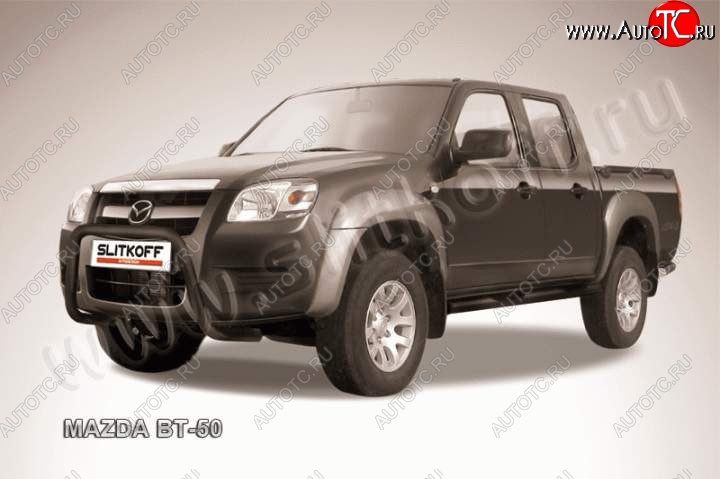 17 549 р. Кенгурятник d57 низкий мини Mazda BT-50 (2006-2011) (Цвет: серебристый)  с доставкой в г. Йошкар-Ола