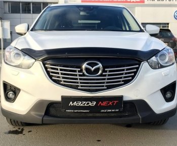 3 299 р. Дефлектор капота NovLine  Mazda CX-5  KE (2011-2017) дорестайлинг, рестайлинг  с доставкой в г. Йошкар-Ола. Увеличить фотографию 1