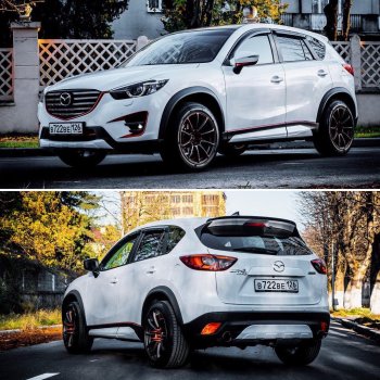 9 199 р. Расширители колесных арок MV-Tuning Mazda CX-5 KE дорестайлинг (2011-2014) (Неокрашенный)  с доставкой в г. Йошкар-Ола. Увеличить фотографию 2