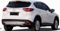 4 149 р. Накладка на задний бампер СТ v2 v2 Mazda CX-5 KE дорестайлинг (2011-2014) (Неокрашенная)  с доставкой в г. Йошкар-Ола. Увеличить фотографию 2