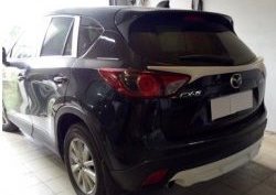 4 149 р. Накладка на задний бампер СТ v2 v2 Mazda CX-5 KE дорестайлинг (2011-2014) (Неокрашенная)  с доставкой в г. Йошкар-Ола. Увеличить фотографию 6