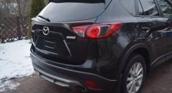 4 149 р. Накладка на задний бампер СТ v2 v2 Mazda CX-5 KE дорестайлинг (2011-2014) (Неокрашенная)  с доставкой в г. Йошкар-Ола. Увеличить фотографию 8