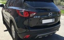 2 749 р. Накладка на задний бампер СТ v2 v2 Mazda CX-5 KE дорестайлинг (2011-2014) (Неокрашенная)  с доставкой в г. Йошкар-Ола. Увеличить фотографию 2