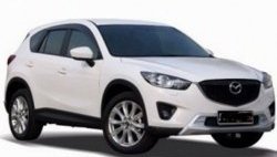 4 199 р. Накладка на передний бампер СТ v2 v2 v2 Mazda CX-5 KE дорестайлинг (2011-2014) (Неокрашенная)  с доставкой в г. Йошкар-Ола. Увеличить фотографию 3