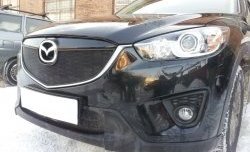 2 299 р. Нижняя сетка на бампер Russtal (черная) Mazda CX-5 KE дорестайлинг (2011-2014)  с доставкой в г. Йошкар-Ола. Увеличить фотографию 2