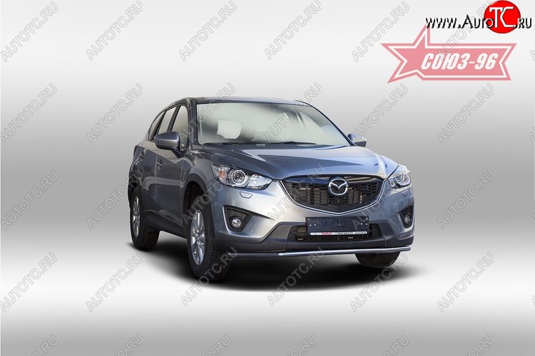 15 254 р. Одинарная защита переднего бампера (d42) Premium Souz-96 Mazda CX-5 KE рестайлинг (2015-2017)  с доставкой в г. Йошкар-Ола