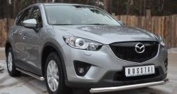 16 999 р. Одинарная защита переднего бампера диаметром 63 мм SLITKOFF Mazda CX-5 KE рестайлинг (2015-2017)  с доставкой в г. Йошкар-Ола. Увеличить фотографию 4