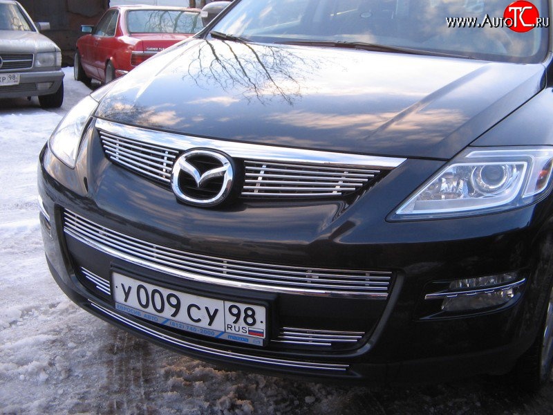 10 199 р. Декоративная вставка воздухозаборника Berkut Mazda CX-9 TB дорестайлинг (2007-2009)  с доставкой в г. Йошкар-Ола