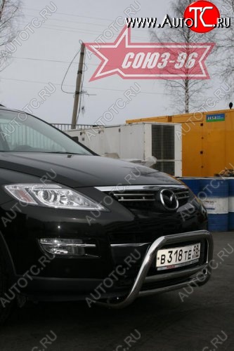 13 409 р. Защита переднего бампера (дорестайлинг) Souz-96 (d60) Mazda CX-9 TB дорестайлинг (2007-2009)  с доставкой в г. Йошкар-Ола