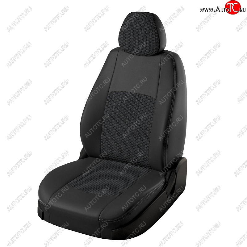 6 199 р. Чехлы для сидений Lord Autofashion Турин (экокожа, жаккард) Mazda CX-5 KF (2016-2024) (Чёрный, вставка жаккард Вега)  с доставкой в г. Йошкар-Ола