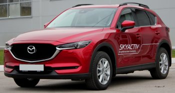 8 999 р. Рейлинги крыши АПС  Mazda CX-5  KF (2016-2025) (Серебристые без поперечин )  с доставкой в г. Йошкар-Ола. Увеличить фотографию 3