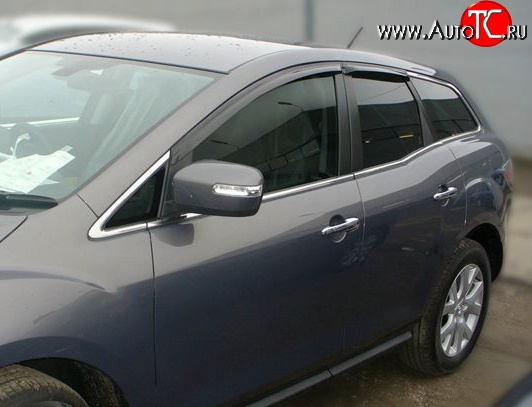 2 999 р. Дефлекторы окон (ветровики) Novline 4 шт Mazda CX-7 ER дорестайлинг (2006-2010)  с доставкой в г. Йошкар-Ола