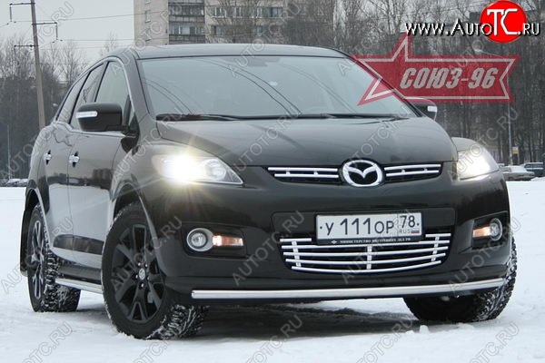 10 664 р. Защита переднего бампера d 42 Mazda CX-7 ER дорестайлинг (2006-2010)  с доставкой в г. Йошкар-Ола