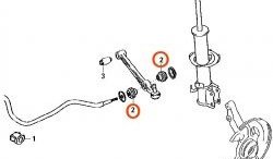 271 р. Полиуретановая втулка стабилизатора передней подвески Точка Опоры (16 мм) Mazda 2/Demio DW рестайлинг (1999-2002)  с доставкой в г. Йошкар-Ола. Увеличить фотографию 2