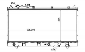 5 749 р. Радиатор двигателя SAT (пластинчатый, МКПП/АКПП)  Mazda 323/Familia  седан (1998-2004) BJ дорестайлинг, BJ рестайлинг  с доставкой в г. Йошкар-Ола. Увеличить фотографию 1