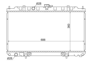4 899 р. Радиатор двигателя (трубчатый, 1.3/1.8, МКПП/АКПП) SAT  Mazda 323/Familia  седан (1998-2004), Nissan AD  Y11 (1999-2008), Nissan Almera  N16 (2000-2003), Nissan Bluebird Sylphy  седан (2000-2003), Nissan Primera ( 3 седан,  3 универсал) (2001-2008), Nissan Sunny  B15 (1998-2004), Nissan Wingroad  2 Y11 (1999-2005)  с доставкой в г. Йошкар-Ола. Увеличить фотографию 1