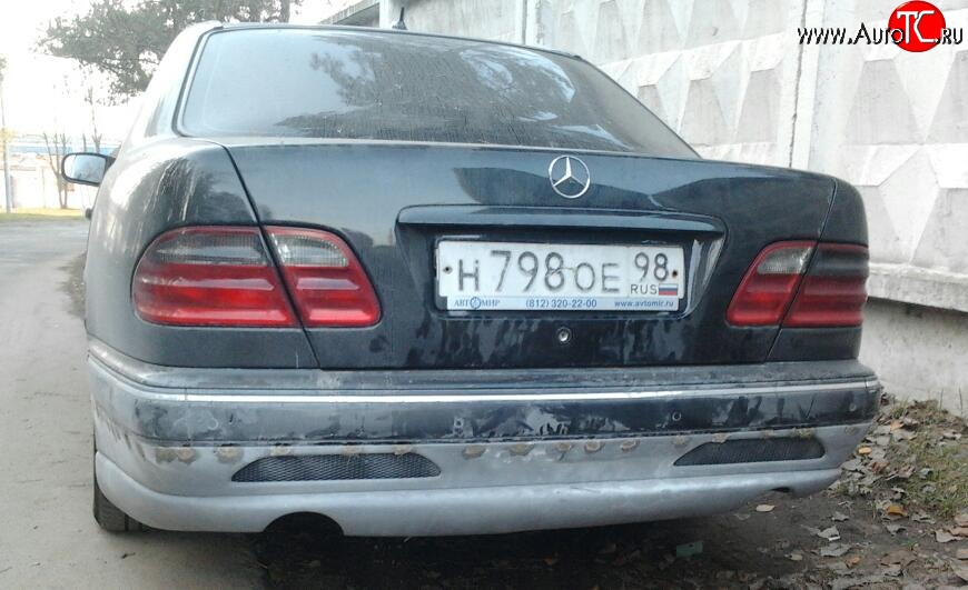 5 199 р. Накладка на задний бампер Sport Mercedes-Benz E-Class W210 дорестайлинг седан (1996-1999)  с доставкой в г. Йошкар-Ола