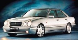 4 499 р. Комплект порогов AMG E45 Mercedes-Benz E-Class W210 дорестайлинг седан (1996-1999) (Неокрашенные)  с доставкой в г. Йошкар-Ола. Увеличить фотографию 2