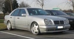 4 499 р. Комплект порогов AMG E45 Mercedes-Benz E-Class W210 дорестайлинг седан (1996-1999) (Неокрашенные)  с доставкой в г. Йошкар-Ола. Увеличить фотографию 4