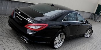 4 499 р. Спойлер багажника AMG Mercedes-Benz CLS class W218 (2011-2017) (Неокрашенный)  с доставкой в г. Йошкар-Ола. Увеличить фотографию 2