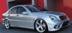 Пороги накладки AMG Style Mercedes-Benz C-Class W203 дорестайлинг седан (2000-2004)