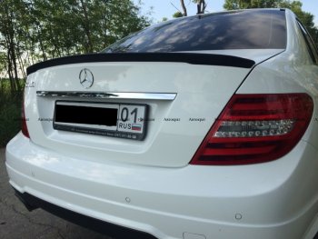 3 399 р. Лип спойлер АВТОКРАТ  Mercedes-Benz C-Class  W204 (2007-2015) дорестайлинг седан, рестайлинг седан (Неокрашенный)  с доставкой в г. Йошкар-Ола. Увеличить фотографию 2