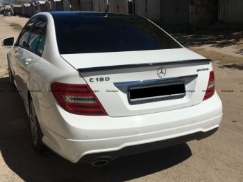 3 399 р. Лип спойлер АВТОКРАТ AMG Mercedes-Benz C-Class W204 дорестайлинг седан (2007-2011) (Неокрашенный)  с доставкой в г. Йошкар-Ола. Увеличить фотографию 4