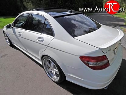 5 099 р. Лип спойлер AMG Mercedes-Benz C-Class W204 дорестайлинг седан (2007-2011) (Неокрашенный)  с доставкой в г. Йошкар-Ола