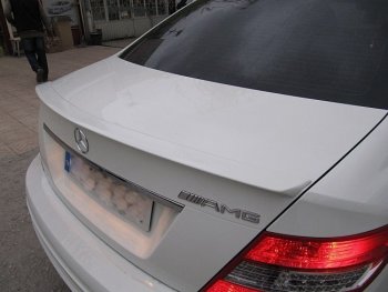 3 499 р. Спойлер багажника AMG Mercedes-Benz C-Class W204 дорестайлинг седан (2007-2011) (Неокрашенный)  с доставкой в г. Йошкар-Ола. Увеличить фотографию 2