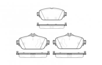 Комплект передних тормозных колодок SAT  C-Class  W205, E-Class ( W213,  S213), GLA  X156