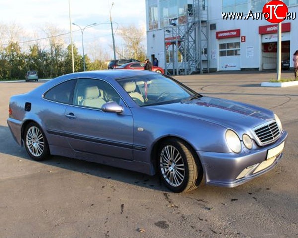 6 899 р. Пороги накладки M-VRS на Mercedes-Benz CLK class W208 (1997-2002) (Неокрашенные)  с доставкой в г. Йошкар-Ола