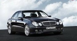 11 399 р. Накладка Carlsson на передний бампер Mercedes-Benz E-Class W211 дорестайлинг седан (2002-2006) (Неокрашенная)  с доставкой в г. Йошкар-Ола. Увеличить фотографию 5