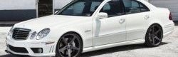 Пороги накладки CT Mercedes-Benz E-Class W211 дорестайлинг седан (2002-2006)