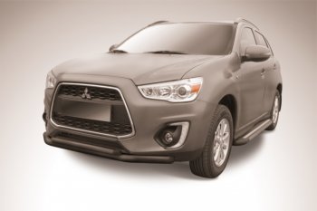 Защита переднего бампер d76/d57 Slitkoff Mitsubishi ASX 1-ый рестайлинг (2013-2016)